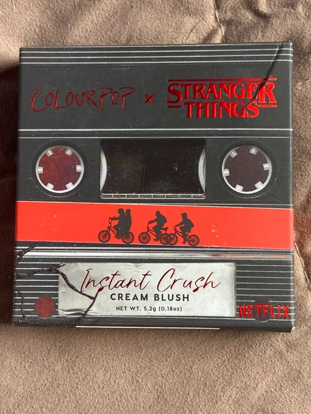 🏷️ ColourPop Instant Crush Cream Blush — Red & Black Cassette Design